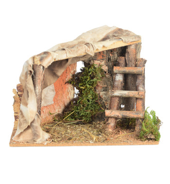 Wooden deer house n.1842 for 12 cm.