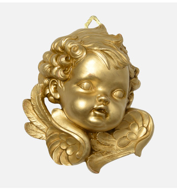 Left angel head (679) golden type 19 cm.