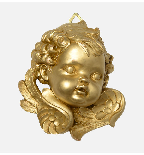 Left angel head (679) golden type 19 cm.