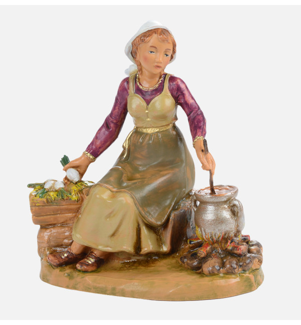 Shepherdess (723) for creche 12 cm.