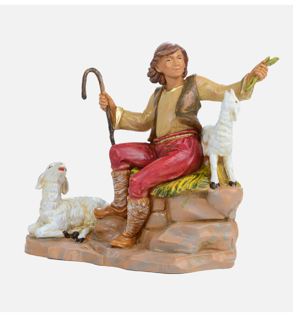 Shepherd (384) for creche 19 cm.